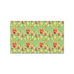 Retro 1880s Flowers Pattern 17 Sticker (Rectangular)