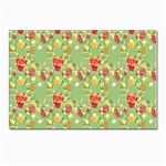 Retro 1880s Flowers Pattern 17 Postcard 4 x 6  (Pkg of 10)