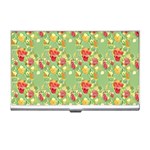 Retro 1880s Flowers Pattern 17 Business Card Holder