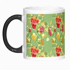 Retro 1880s Flowers Pattern 17 Morph Mug from ArtsNow.com Left