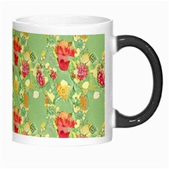 Retro 1880s Flowers Pattern 17 Morph Mug from ArtsNow.com Right