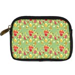 Retro 1880s Flowers Pattern 17 Digital Camera Leather Case