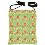 Retro 1880s Flowers Pattern 17 Shoulder Sling Bag