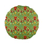 Retro 1880s Flowers Pattern 17 Standard 15  Premium Round Cushions