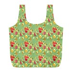 Retro 1880s Flowers Pattern 17 Full Print Recycle Bag (L)