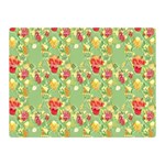 Retro 1880s Flowers Pattern 17 Two Sides Premium Plush Fleece Blanket (Mini)