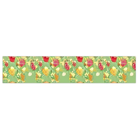 Retro 1880s Flowers Pattern 17 Small Premium Plush Fleece Scarf from ArtsNow.com Front