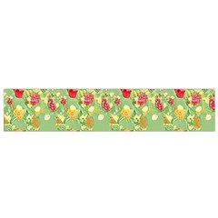 Retro 1880s Flowers Pattern 17 Small Premium Plush Fleece Scarf from ArtsNow.com Front