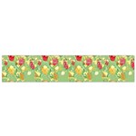 Retro 1880s Flowers Pattern 17 Small Premium Plush Fleece Scarf