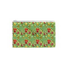 Retro 1880s Flowers Pattern 17 Cosmetic Bag (XS) from ArtsNow.com Front