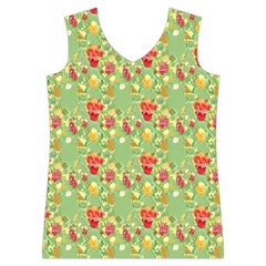 Retro 1880s Flowers Pattern 17 Women s Basketball Tank Top from ArtsNow.com Front