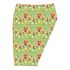 Retro 1880s Flowers Pattern 17 Midi Wrap Pencil Skirt from ArtsNow.com  Front Right 