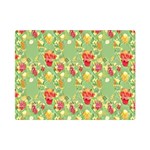 Retro 1880s Flowers Pattern 17 Premium Plush Fleece Blanket (Mini)