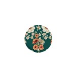 Retro 1880s Flowers Pattern 20 1  Mini Magnets