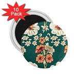 Retro 1880s Flowers Pattern 20 2.25  Magnets (10 pack) 