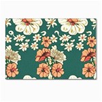 Retro 1880s Flowers Pattern 20 Postcard 4 x 6  (Pkg of 10)