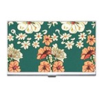 Retro 1880s Flowers Pattern 20 Business Card Holder