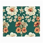 Retro 1880s Flowers Pattern 20 Small Glasses Cloth (2 Sides)