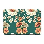 Retro 1880s Flowers Pattern 20 Small Doormat