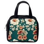 Retro 1880s Flowers Pattern 20 Classic Handbag (One Side)