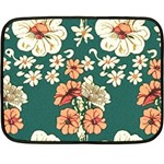 Retro 1880s Flowers Pattern 20 Two Sides Fleece Blanket (Mini)