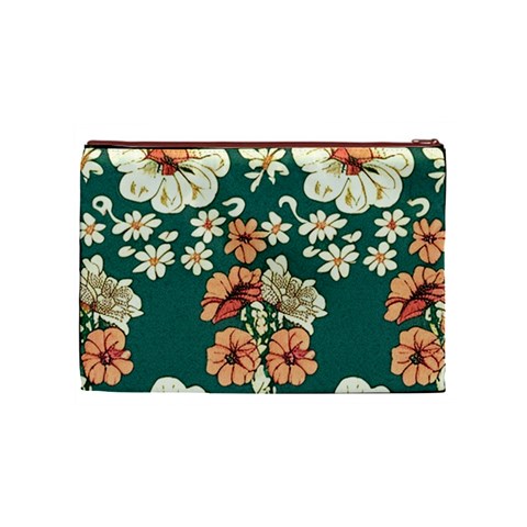 Retro 1880s Flowers Pattern 20 Cosmetic Bag (Medium) from ArtsNow.com Front