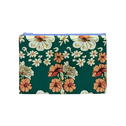 Retro 1880s Flowers Pattern 20 Cosmetic Bag (Medium) from ArtsNow.com Front