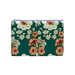 Retro 1880s Flowers Pattern 20 Cosmetic Bag (Medium) from ArtsNow.com Front