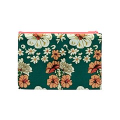 Retro 1880s Flowers Pattern 20 Cosmetic Bag (Medium) from ArtsNow.com Back