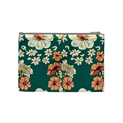 Retro 1880s Flowers Pattern 20 Cosmetic Bag (Medium) from ArtsNow.com Back