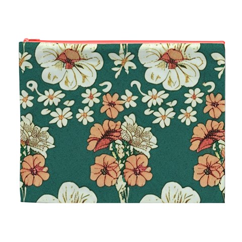 Retro 1880s Flowers Pattern 20 Cosmetic Bag (XL) from ArtsNow.com Front