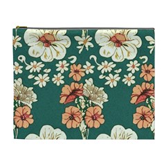 Retro 1880s Flowers Pattern 20 Cosmetic Bag (XL) from ArtsNow.com Front