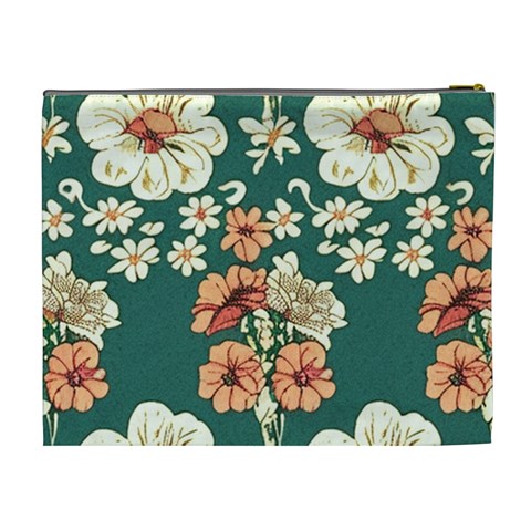 Retro 1880s Flowers Pattern 20 Cosmetic Bag (XL) from ArtsNow.com Back