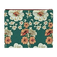 Retro 1880s Flowers Pattern 20 Cosmetic Bag (XL) from ArtsNow.com Back