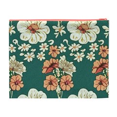 Retro 1880s Flowers Pattern 20 Cosmetic Bag (XL) from ArtsNow.com Back