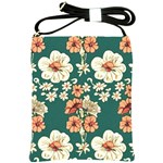 Retro 1880s Flowers Pattern 20 Shoulder Sling Bag