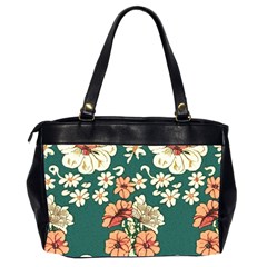 Retro 1880s Flowers Pattern 20 Oversize Office Handbag (2 Sides) from ArtsNow.com Back