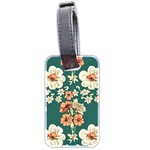 Retro 1880s Flowers Pattern 20 Luggage Tag (two sides)