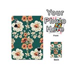 Retro 1880s Flowers Pattern 20 Playing Cards 54 Designs (Mini)