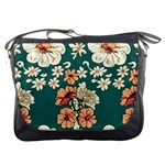 Retro 1880s Flowers Pattern 20 Messenger Bag