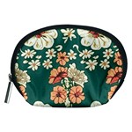 Retro 1880s Flowers Pattern 20 Accessory Pouch (Medium)