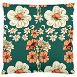 Retro 1880s Flowers Pattern 20 Standard Premium Plush Fleece Cushion Case (One Side)