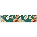 Retro 1880s Flowers Pattern 20 Small Premium Plush Fleece Scarf