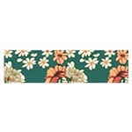 Retro 1880s Flowers Pattern 20 Oblong Satin Scarf (16  x 60 )