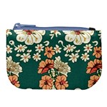 Retro 1880s Flowers Pattern 20 Large Coin Purse