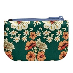 Retro 1880s Flowers Pattern 20 Large Coin Purse from ArtsNow.com Back