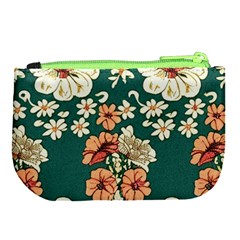 Retro 1880s Flowers Pattern 20 Large Coin Purse from ArtsNow.com Back