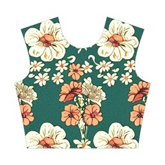 Retro 1880s Flowers Pattern 20 Cotton Crop Top from ArtsNow.com Front