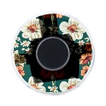 Retro 1880s Flowers Pattern 20 On-the-Go Memory Card Reader