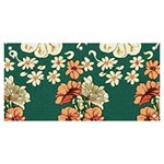 Retro 1880s Flowers Pattern 20 Banner and Sign 6  x 3 